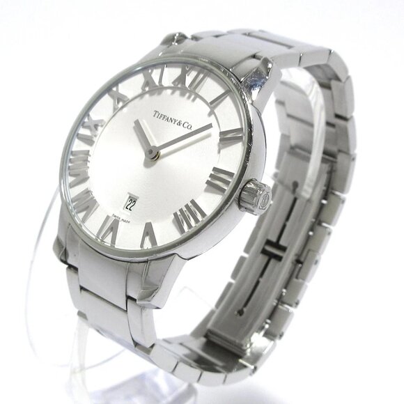 TIFFANY&Co. Atlas Dome - Silver Women's Wrist Watch 579-072425 - Picture 2 of 12